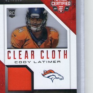 72. Cody Latimer, 2014 Panini Totally Certified, Jersey Patch, 017 of 100.jpg