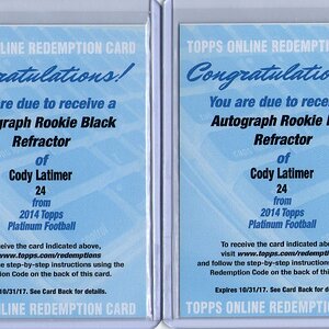 101. Cody Latimer, 2014 Topps Platinum, Auto Blue &  Auto Black Redemptions.jpg