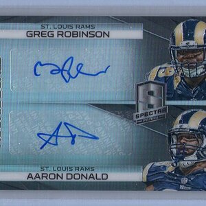 2014 Panini Spectra, Greg Robinson & Aaron Donald, 2 of 5.jpg