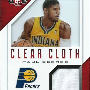 2014-15 Panini Totally Certified Clar Cloth Jerseys Red #32 Paul George #:199.jpg