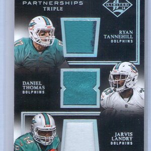 2014 Panini Limited, Ryan Tannehill, Daniel Thomas & Jarvis Landry, 08 of 25.jpg