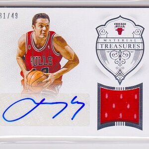 2014-15 Panini National Treasures Material Treasures Signatures #MTSLL Luc Longley :49.jpeg