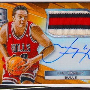 2014-15 Panini Spectra Orange Jersey Patch Auto Luc Longley 02:25.jpeg