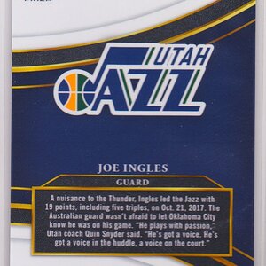 2017-18 Select Prizms Black #253 Joe Ingles 1:1 BACK.jpeg