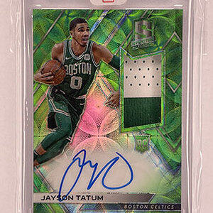 Patch Auto - Spectra - 2017-18 - Rookie Jersey Autographs Neon Green Prizm - Jayson Tatum - Co...jpg