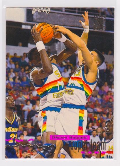 1993-94 STADIUM CLUB SUPER TEAMS #7 DENVER NUGGETS (DIKEMBE MUTOMBO:KEVIN BROOKS) 1.jpeg