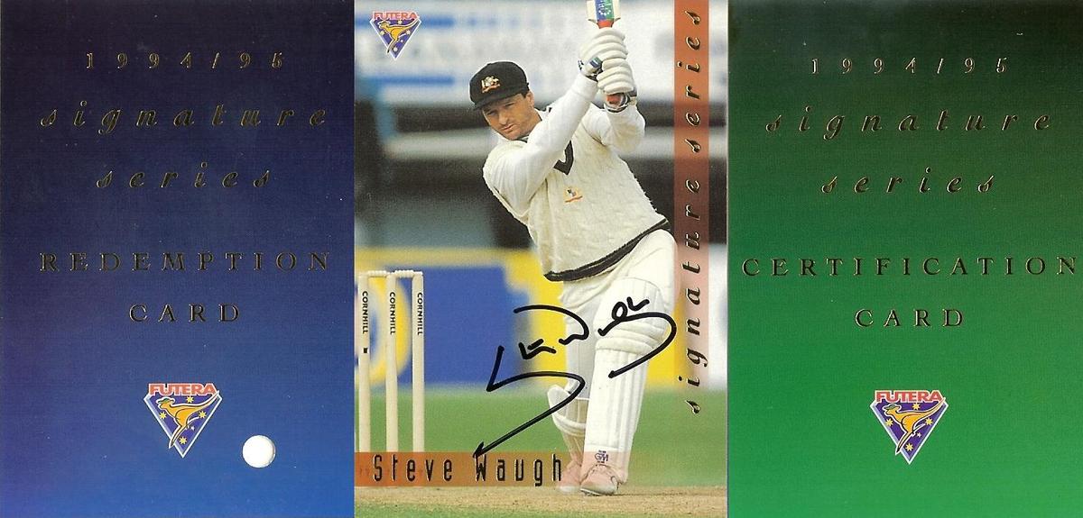 1994-95 Futera Signature Series 3 Steve Waugh 496of1000.jpg