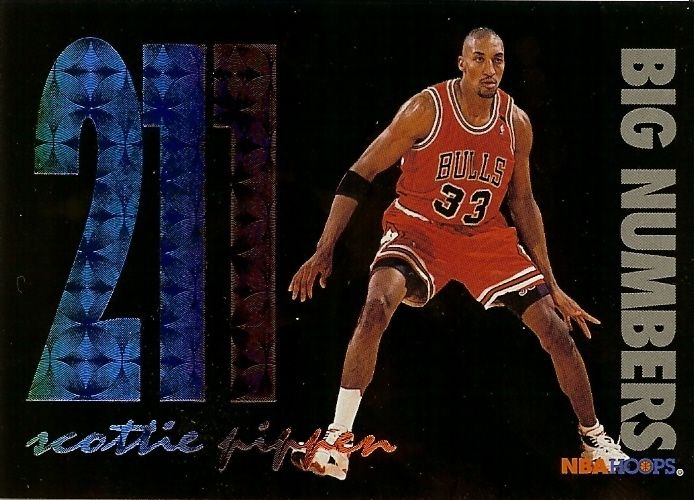 1994-95 Hoops Big Numbers Rainbow Green Blue Purple.jpg