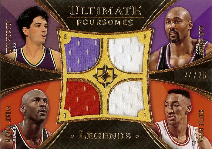 2008-09 Ultimate Collection Jerseys Foursome Legends-BullsJazz 24of25.jpg