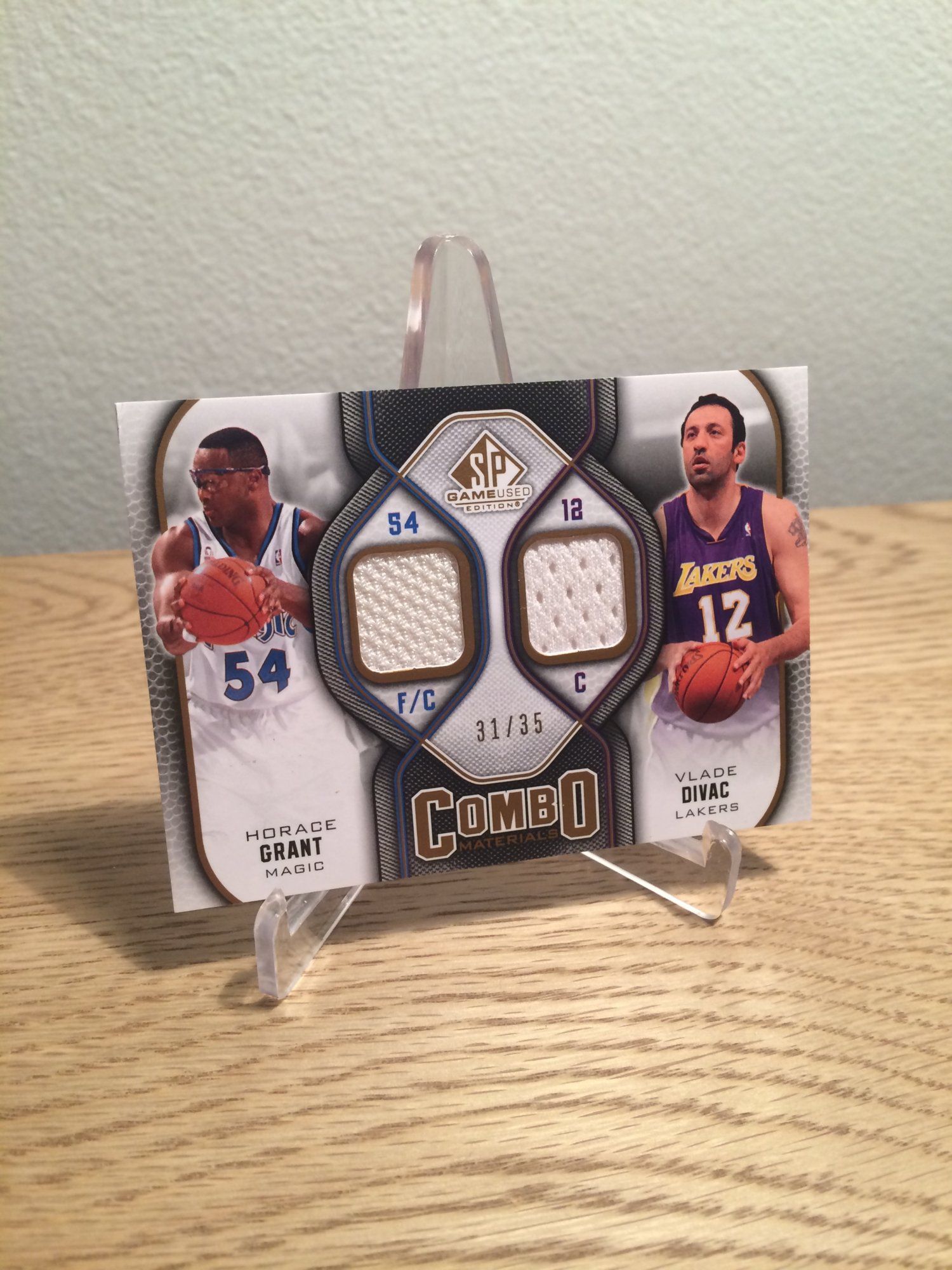 2009-10 Upper Deck SP Game Used Combo Materials #CM-DG Horace Grant Vlade Divac.jpg