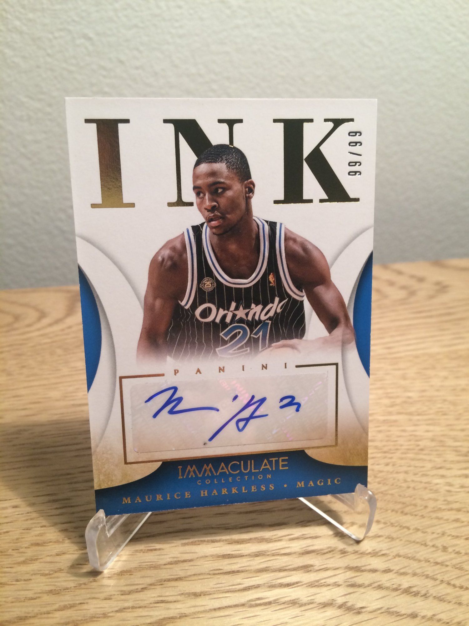 2013-14 Panini Immaculate Collection INK #72 Maurice Harkless.jpg