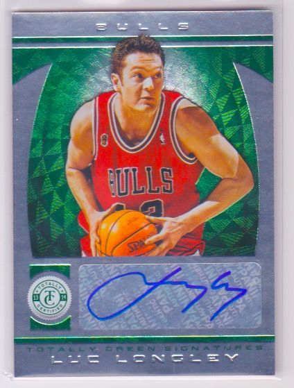 2013-14 Totally Certified Autographs Green #229 Luc Longley 3:5.jpeg