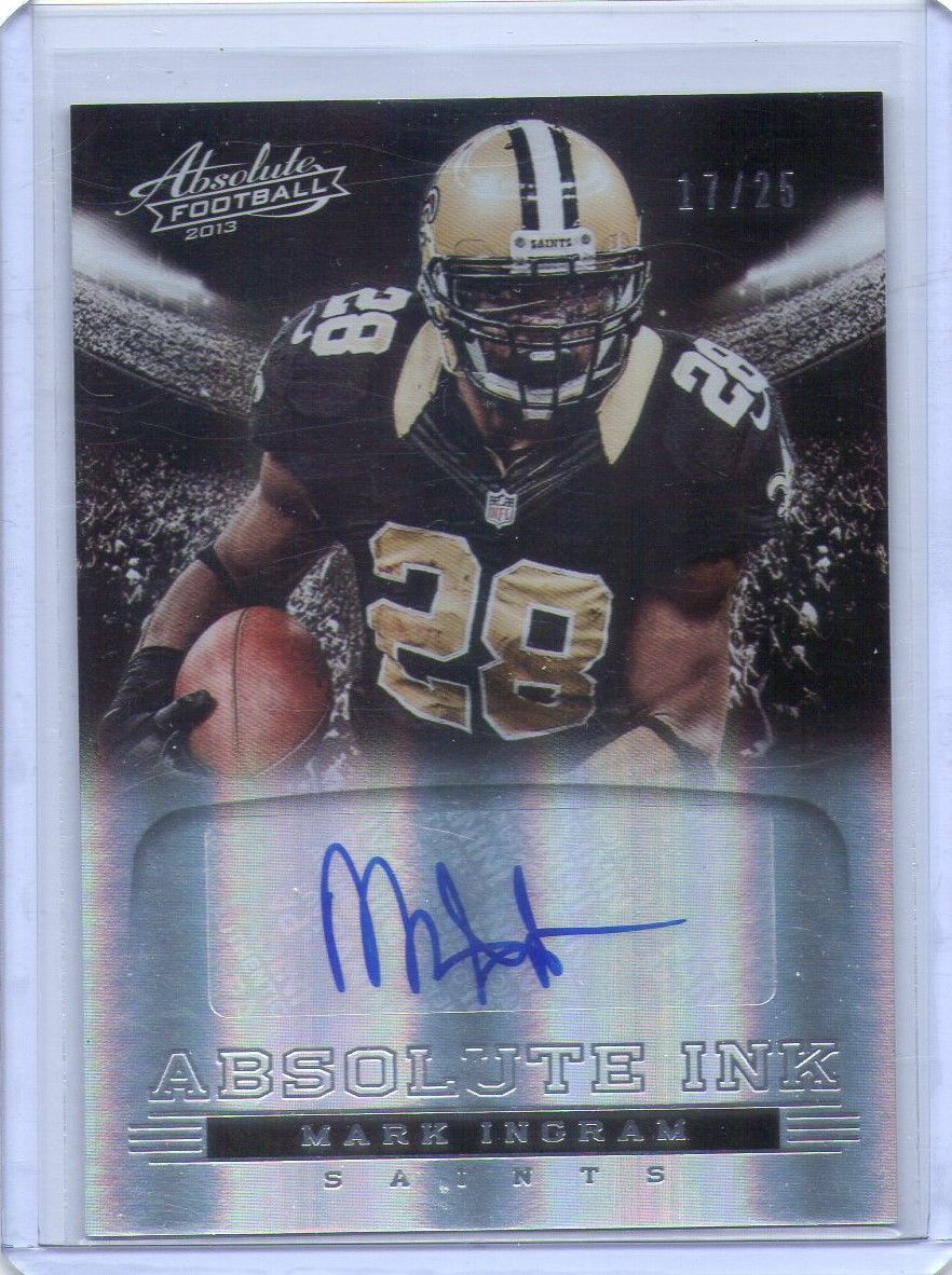 2013 Panini Absolute, Mark Ingram, 17 of 25.jpg