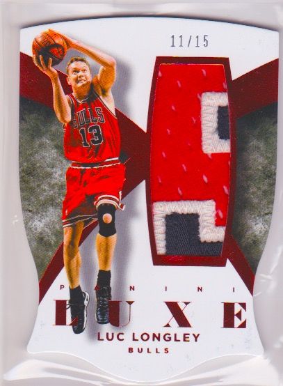 2014-15 Panini Luxe Memorabilia Die Cuts Prime Red #96 Luc Longley 11:15.jpeg