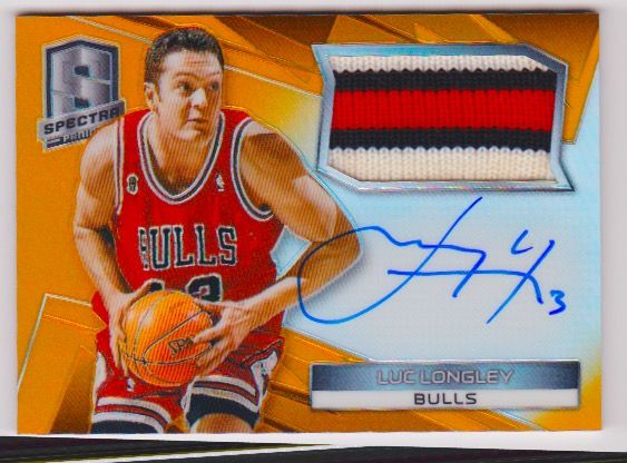 2014-15 Panini Spectra Orange Jersey Patch Auto Luc Longley 02:25.jpeg