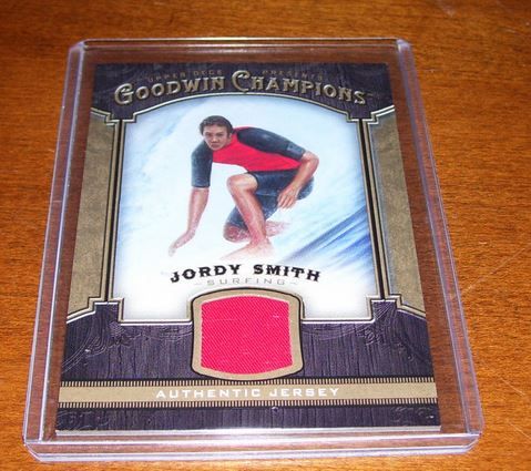 2014 Goodwin Champions Memorabilia Jordy Smith M-JS Surfing GU Card.JPG