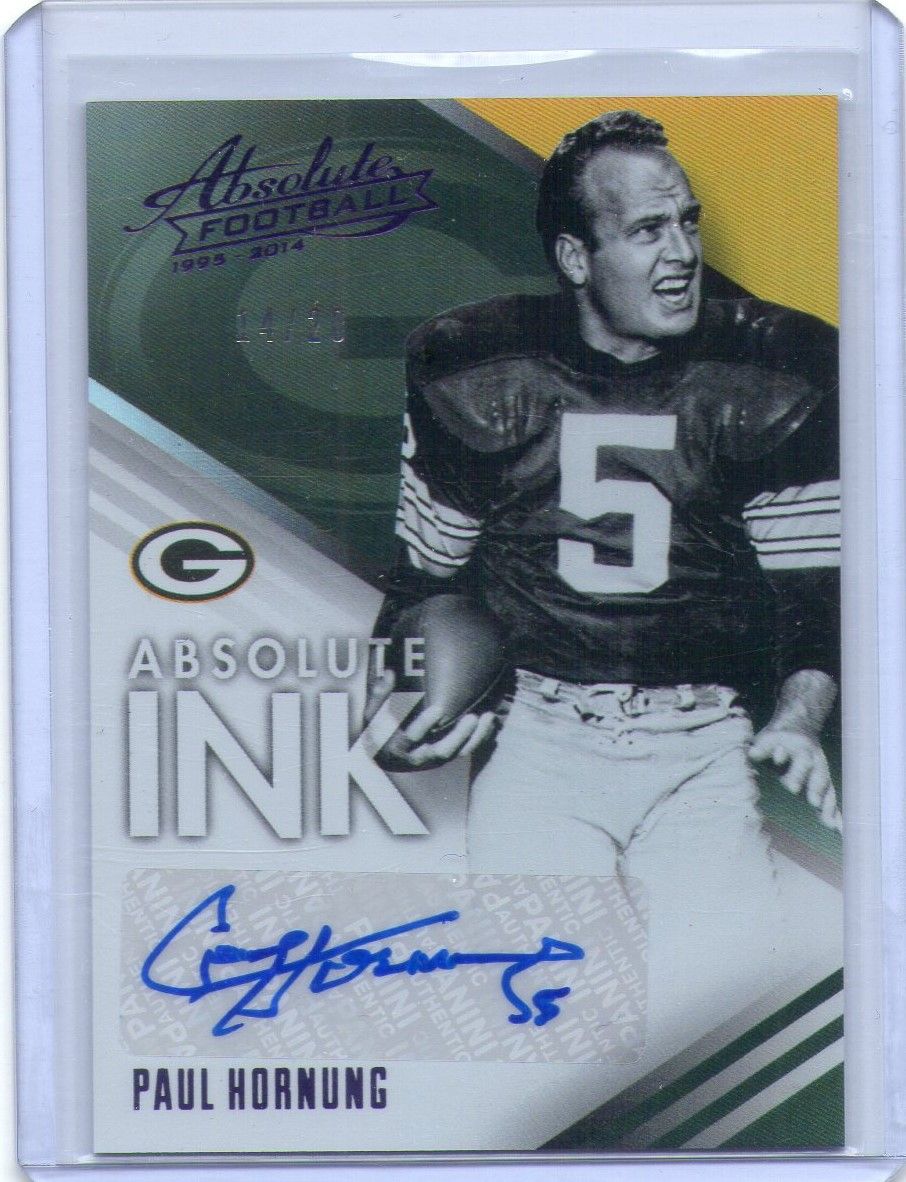 2014 Panini Absolute, Paul Hornung, 14 of 20.jpg