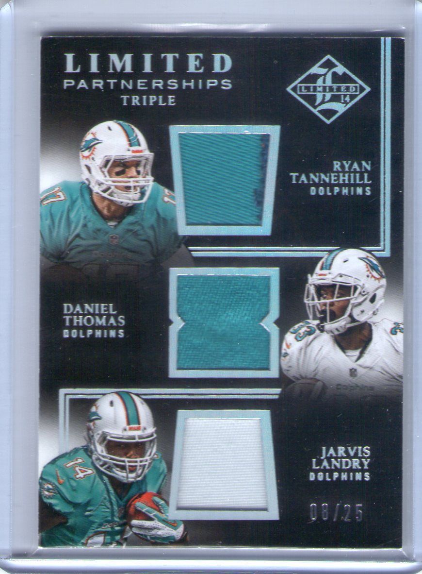 2014 Panini Limited, Ryan Tannehill, Daniel Thomas & Jarvis Landry, 08 of 25.jpg