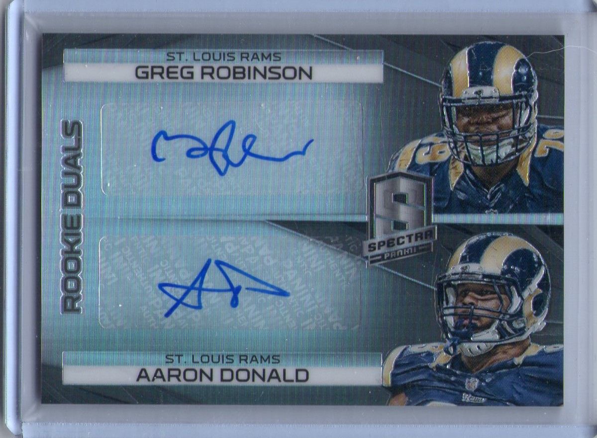 2014 Panini Spectra, Greg Robinson & Aaron Donald, 2 of 5.jpg