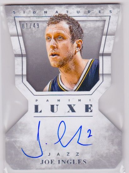 2015-16 Panini Luxe Die Cut Autographs #12 Joe Ingles 01:49.jpeg