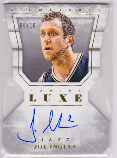 2015-16 Panini Luxe Die Cut Autographs Gold #12 Joe Ingles 06:10.jpeg