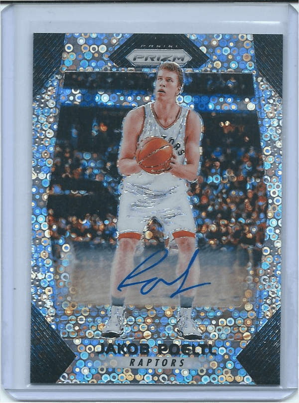 2017-18 Panini Prizm Autographs Fast Break #35 Jakob Poeltl 1.png