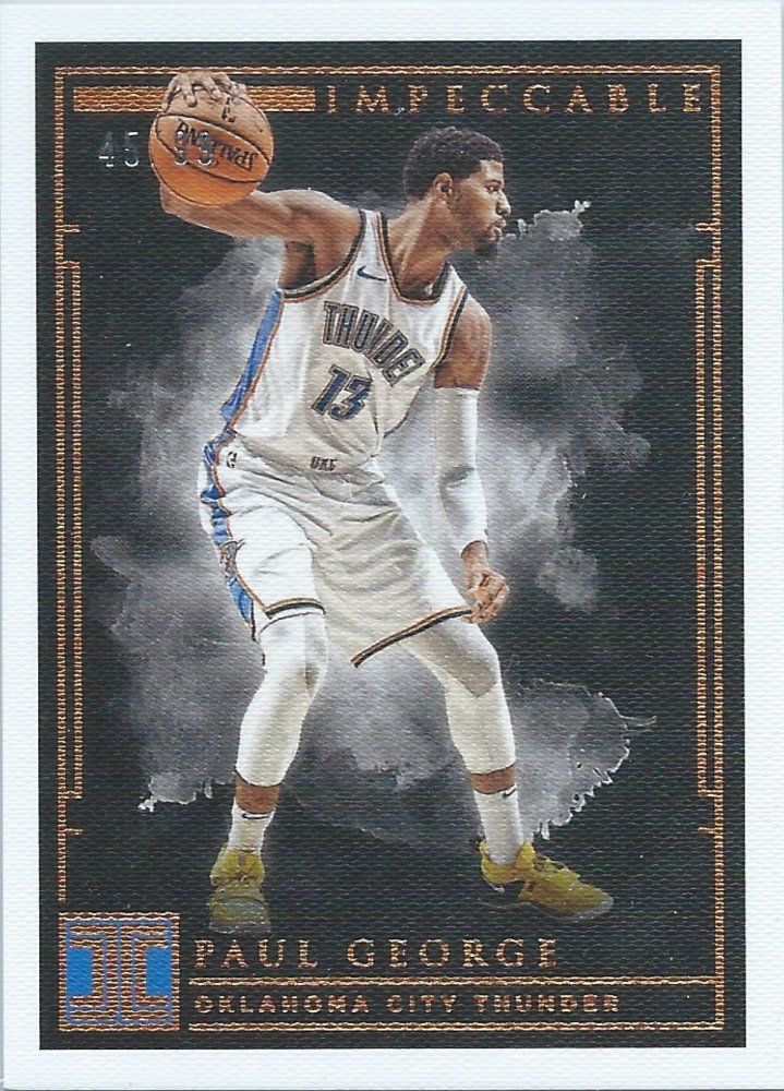 2018-19 Panini Impeccable #90 Paul George.jpg