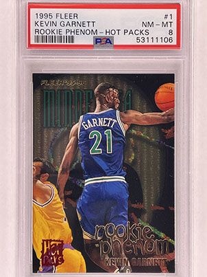 Insert - Rookie Phenom - Fleer - 1995-96 - Hot Packs - Kevin Garnett.jpg