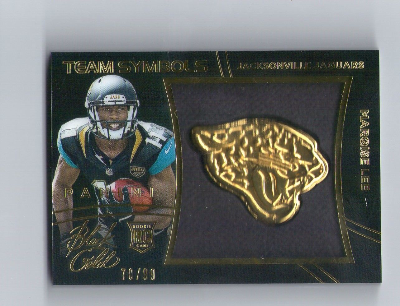 Marqise Lee, 2014 Panini Black Gold, Team Logo, 70 of 99.jpg