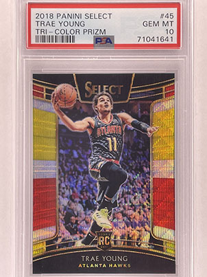 Rookie - Select - Concourse - 2018-19 - Tri-Color Prizm - Trae Young - Colour Match.jpg