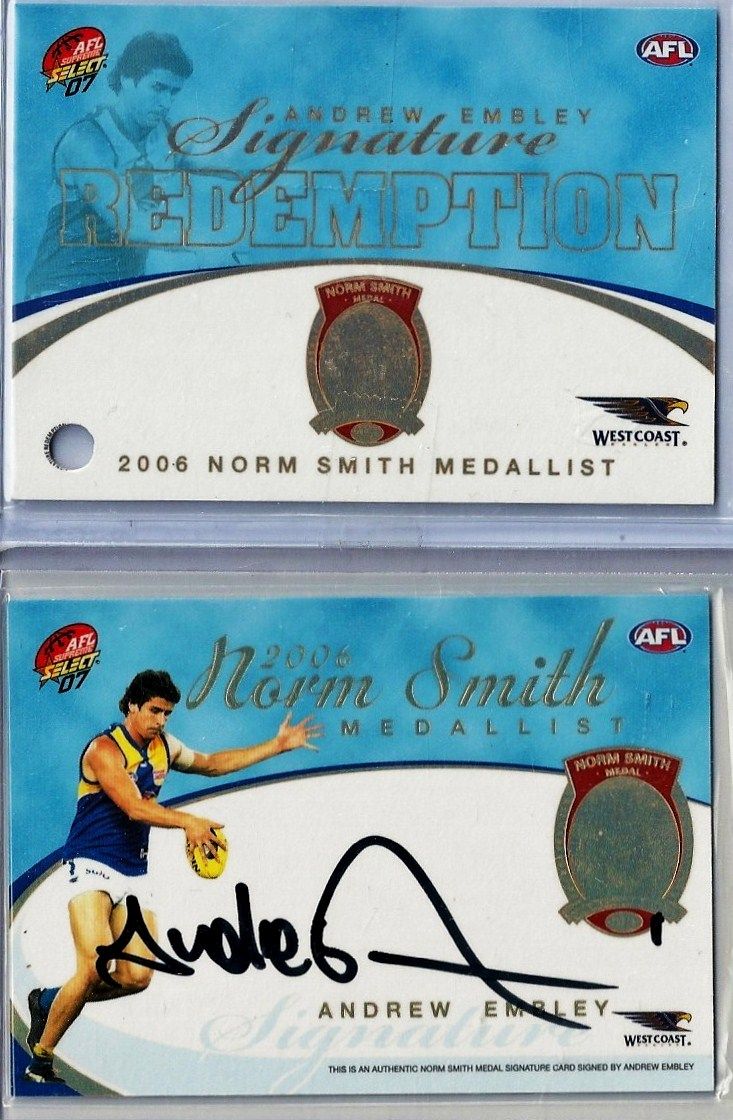 S4 2006 Norm Smith Signature Andrew Embley #072 2007 + Redemption.jpg