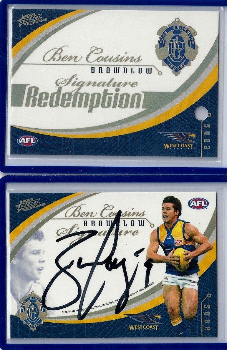 S5 2005 Brownlow Signature Ben Cousins #036 2006 + Redemption.jpg