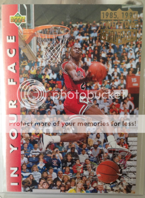1990 NBA Hoops Sam Vincent #223 w/ Michael Jordan wearing #12